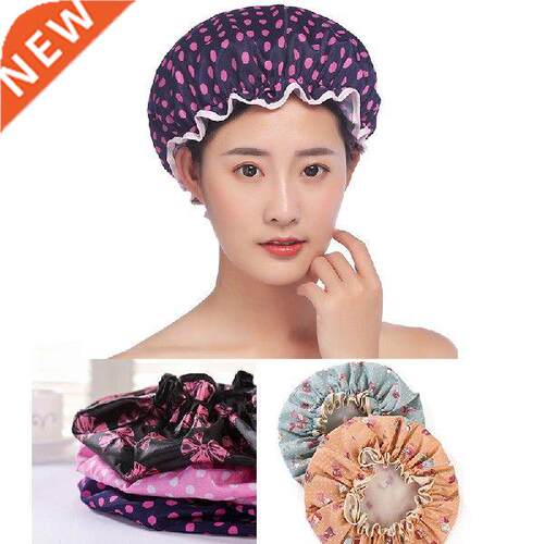 1PC Waterproof Shower Cap High Quality Hair Salon Elastic