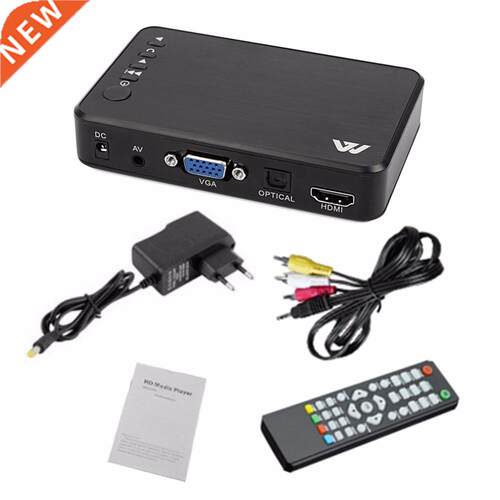 Mini Full HD 1920x1080 HDMI VGA AV USB Hard Disk U Disk Play
