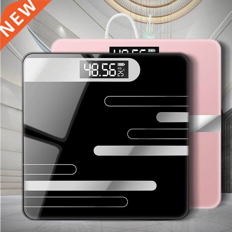 Weight Scale LCD Display Glass Bathroom Body Floor Scales Ba