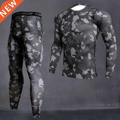 Men's Camouflage Thermal Underwear Set Long Johns Winter The