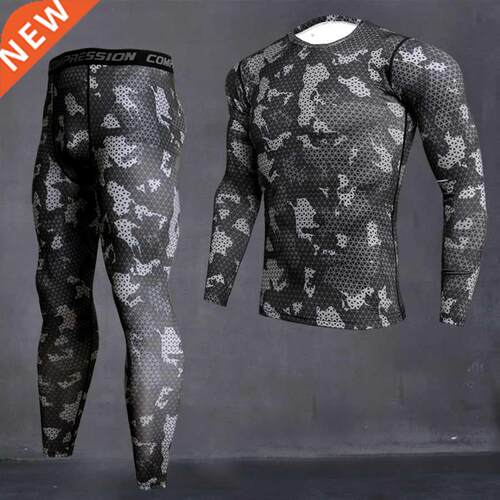 Men's Camouflage Thermal Underwear Set Long Johns Winter The
