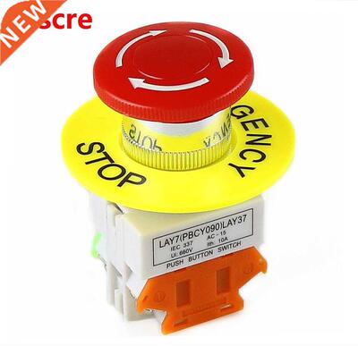 1pcs 1NC DPST Emergency Stop Push Button Switch AC 660V