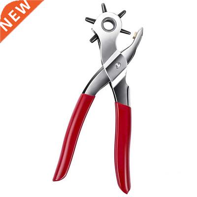 Heavy Duty 6 Size Revolving Leather Belt Hand Hole Puncher