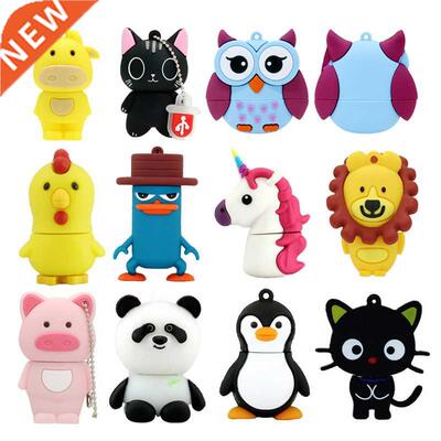 Pendrive 128GB USB Flash Drive Cartoon Animals Pen Drive Usb