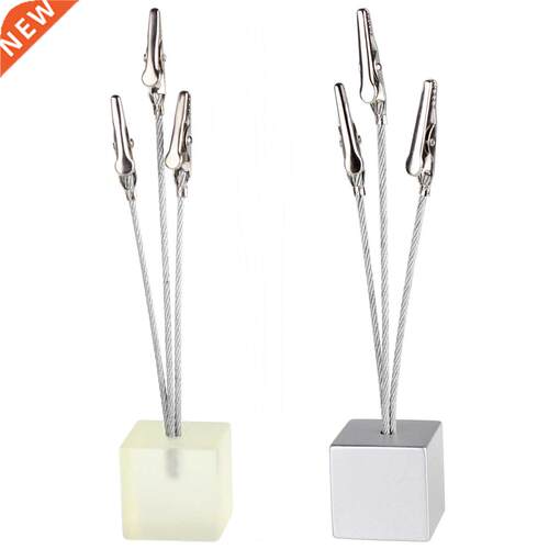 1pc Small Cube  Clips Memo Picture Note Card Desk Paper Ph