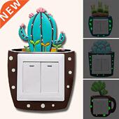 stickers Cactus Fluorescent Stickers Cute Wall Cartoon