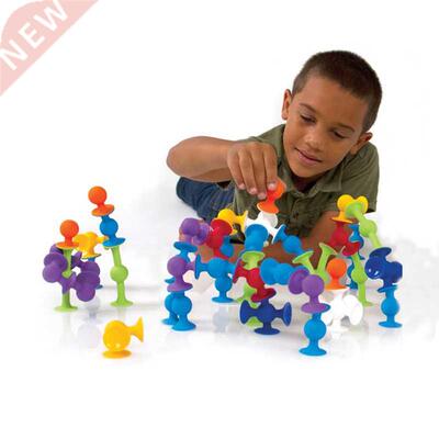 New Soft Building Blocks kids  Pop squigz sucker Funny Si
