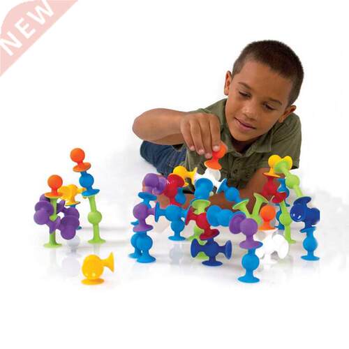 New Soft Building Blocks kids  Pop squigz sucker Funny Si