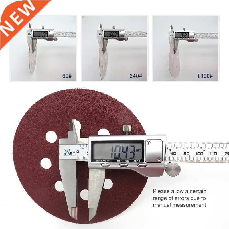 10pcs 5 Inch 125mm 8 Hole 60-1200 Grit Round Shape Sanding