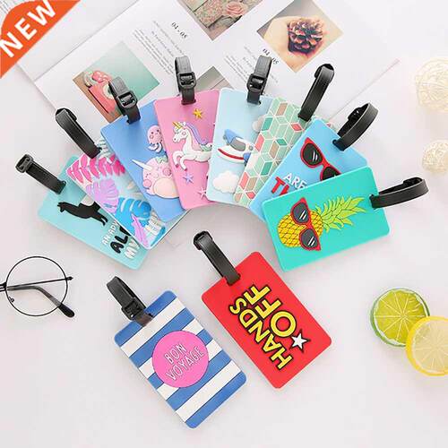 Cartoon Animals Travel Accessories Creative Luggage Tag Sili