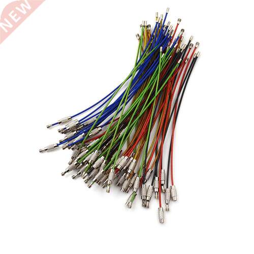 10pcs Key Chain Rings Wire Keychain Cable Rope Key Holder Ke