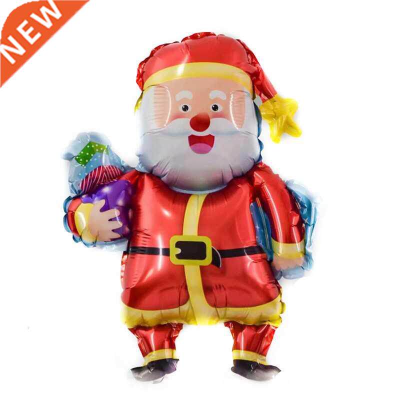 5Pcs/set Christmas Foil Balloons Santa Claus Ballon Snowman