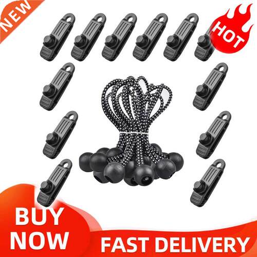10/12/50 PCS Tarpaulin Clip Tent Canopy Clip Buckle Outdoor