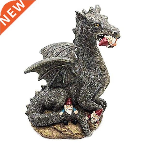 Resn Gnome Dragon Sculpture Elf Statue Landscape Lawn图片