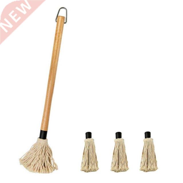 BBQ Basting Mop with Wooden Handle,Designed to Absorb Sauce,图片