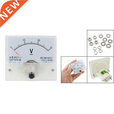 Analogue 30V DC Voltage Needle Panel Meter Voltmeter