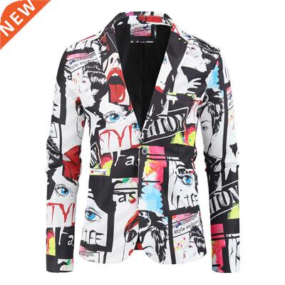 New Men's Fashion Suit Party Coat Casual Slim Fit Blazer But
