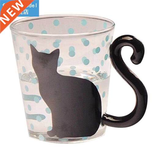 1pc Heat Resistant Glass Coffee Cup Creative Cartoon Printin