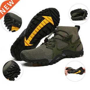 JIEMIAO Mesh Breathable rekking Hiking Shoes Men Sneakers Ou