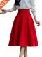 Skirts Size Knee White Womens Waisted High Skirt Plus 5XL