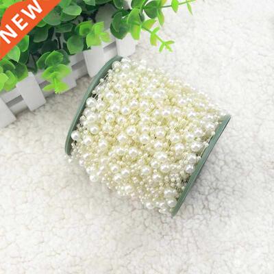 5M/Lot Gold/White/Silver Fishing Line Artificial Pearls Bead