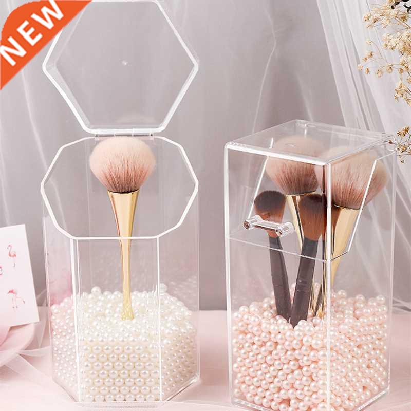 Transparent Acrylic Makeup Brush Holder Makeup Organizer Cos