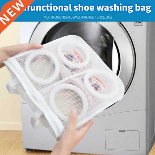 Mesh Washing Machine Shoes Bag Anti-deformation Zipper Laund