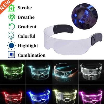 Electronic Multicolor Light LED Luminous Eyeglasses Neon