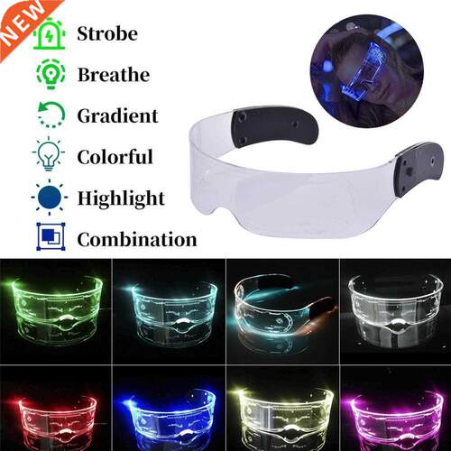 Electronic Multicolor Light LED Luminous Eyeglasses Neon