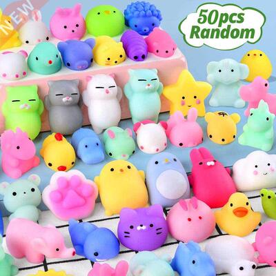 10/50PCS Mini Squishy Toys Mochi Squishies Kawaii Animal Pat