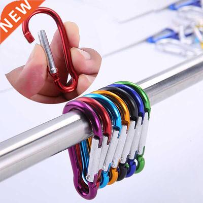 10PCS Aluminum Carabiner Key Chain Clip Multi Colors Climbin