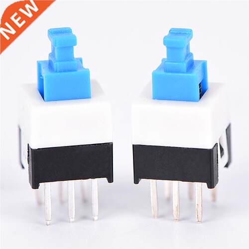 20PCS 7X7mm 7*7mm 6Pin Self lock On/Off button Latching swit