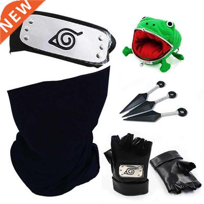 Anime Hatake Kakashi Mask Gloves Headband Cosplay Prop Ninja