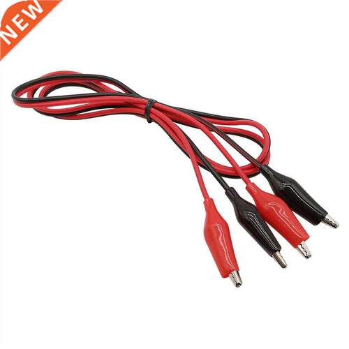 2Pcs Double-ended Alligator Clips Electrical Test Leads Cabl