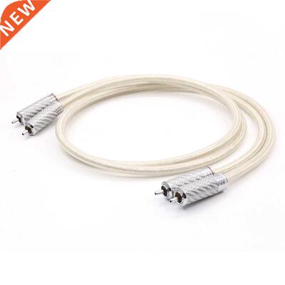 Pair QED Signature 6N OCC Silver-Plated Hifi RCA Audio Cable