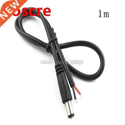 1M DC Power 5.5mm x 2.1mm Male Plug Connector Extension Cord