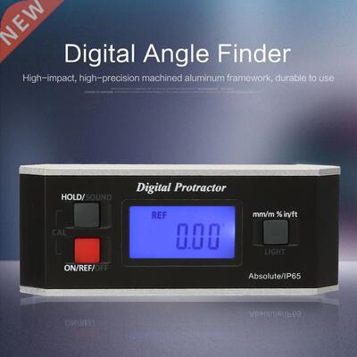Digital Protractor LCD Magnetic V-Groove Protractor Angle Fi