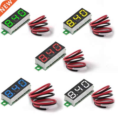 5pcs Mini DC Voltmeter 0.28 Inch Two-Wire 2.5V-30V Mini DC V
