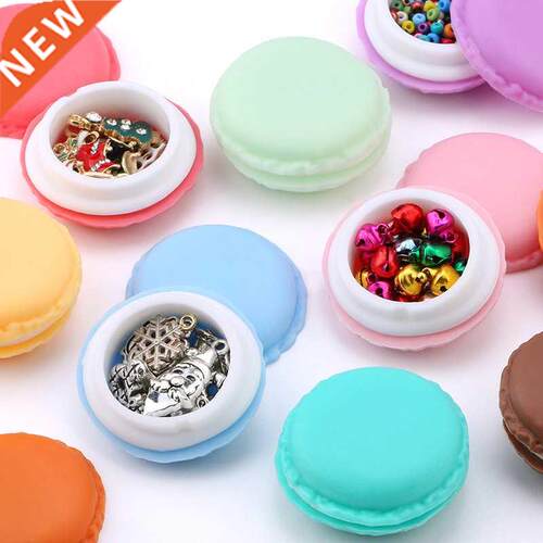 3peces/lot candy color Macarons storage box portable Mn g