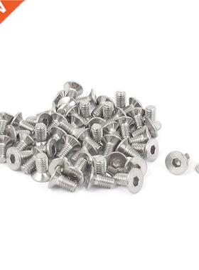 M x 6mm Hex Socket Countersunk Flat Head Screw Bolts 50pcs