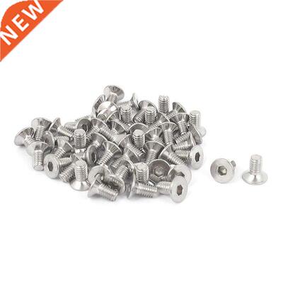 M x 6mm Hex Socket Countersunk Flat Head Screw Bolts 50pcs