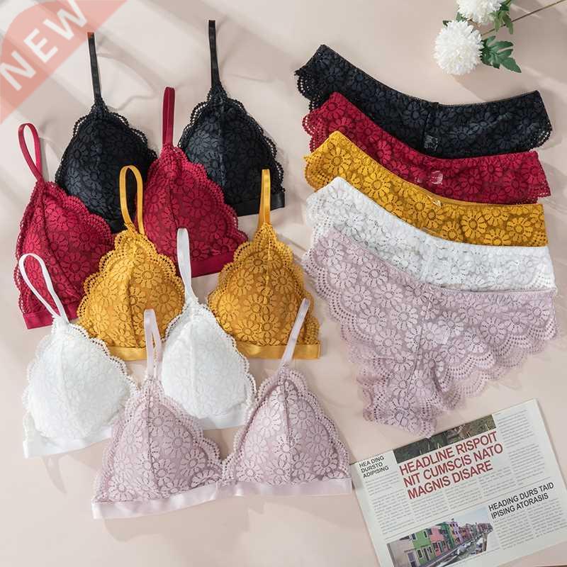 Women Lace Bra Sets Seamless Underwear Backless Vest Adjuste
