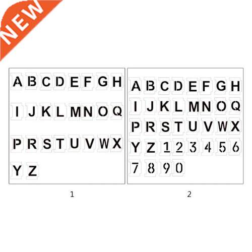 Alphabet Number Stencils 4 Inch 26 Pack Letters Numbers Sten