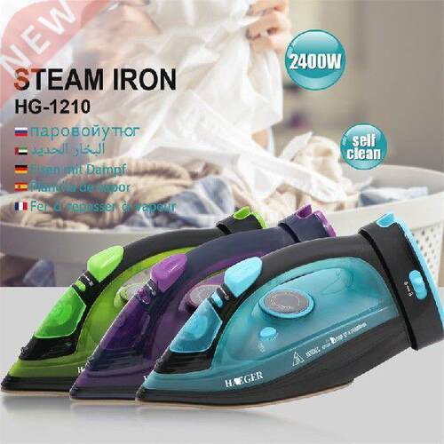 2400W Handheld Electric Steam Iron Ceramic Baseplate For