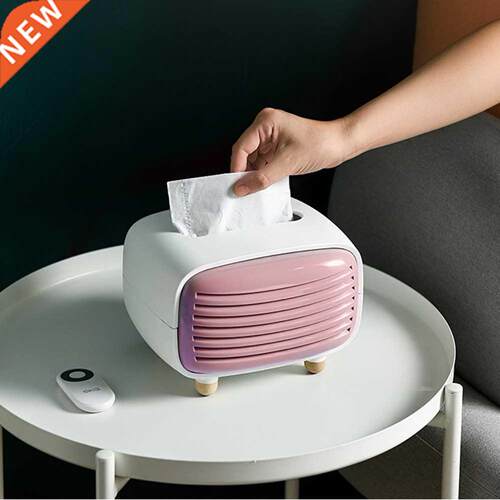 Tissue Box Radio Shape with Wide Mouth Plastic Napkin Holder
