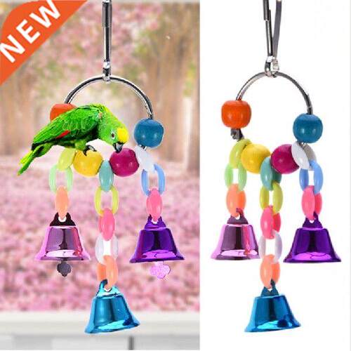Colorful Parrot Toys Suspension Hanging Bridge Chain Pet