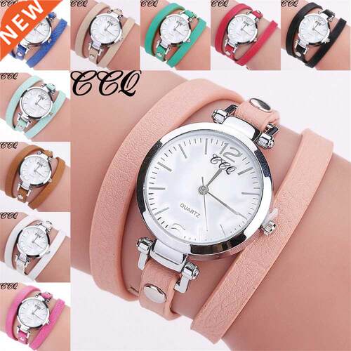 Women Fashion Casual Analog Quartz Women Leather Watch Brace
