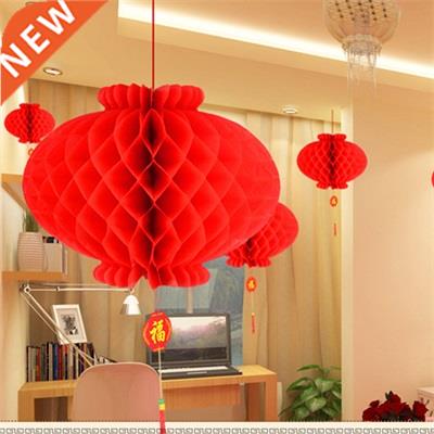 10pcs Waterproof Red Paper Lanterns For Chnese New Year
