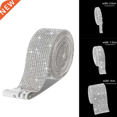 Self Adhesive Crystal Rhinestone Sticker Diamond Ribbon DIY
