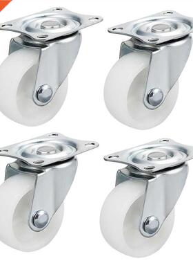 4PCS Caster Trolley Heavy Duty Rubber Wheel Swivel Caster Tr